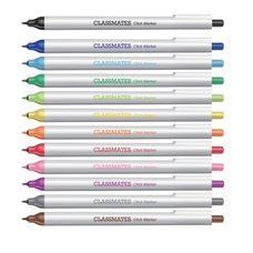 Classmates Click Markers - Pack of 12